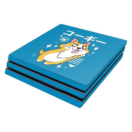 MightySkins Skin Compatible with Sony PS4 Pro Console - Corgi Kawaii | Protective, Durable, and Unique Vinyl Decal wrap Cover | Easy to Apply, Remove