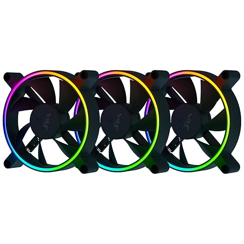 Razer Kunai Hydraulic 120MM aRGB PC Fan: Quiet, Powerful aRGB Fans - PWM Fan Controller Support & Connect Up to 8 Fans - Powered by Razer Chroma RGB
