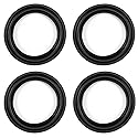 Fielect 4Pcs 11.4inch/290mm Rubber Speaker Edge Surround Rings Replacement Kit for Speaker Repair or DIY Black