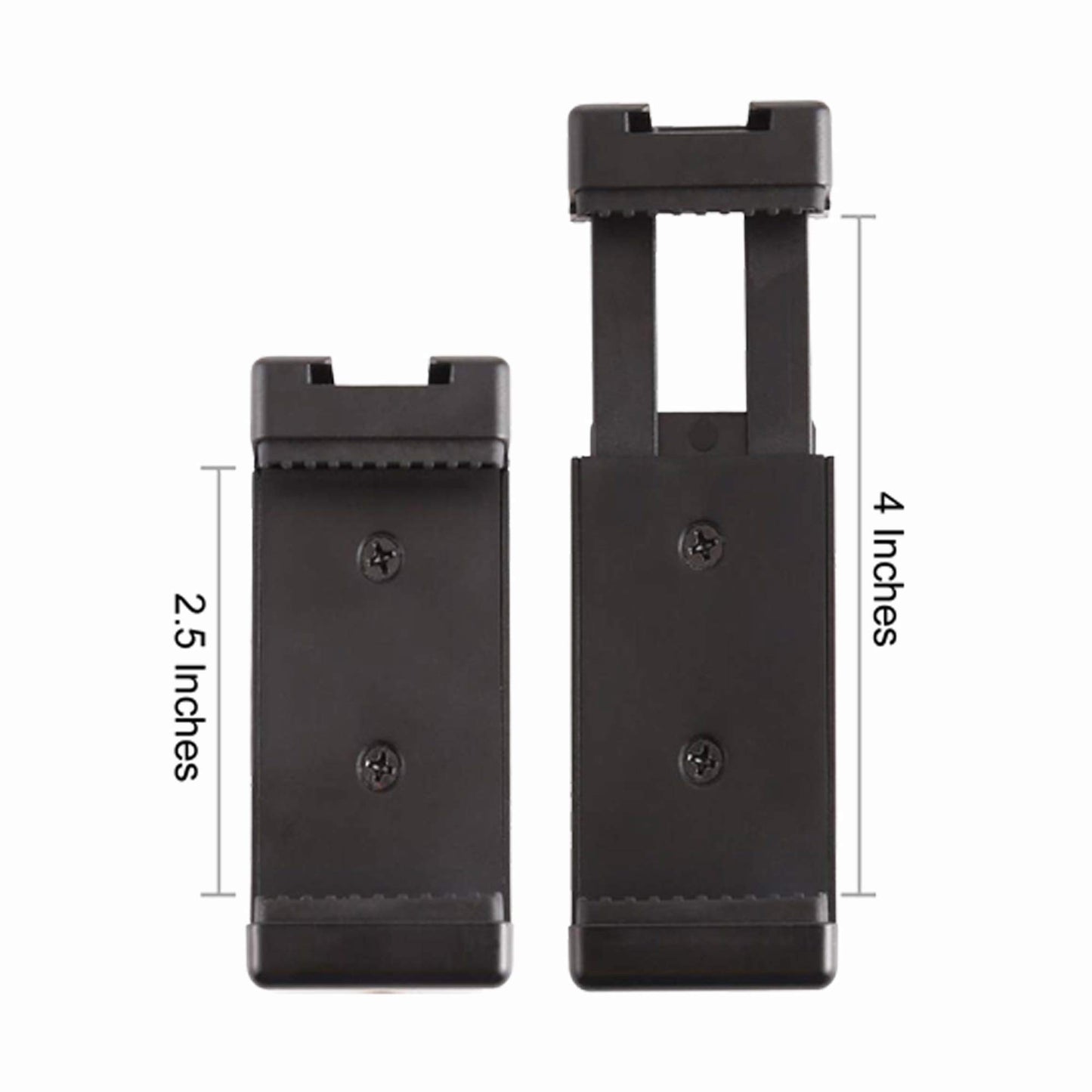 Vidpro CL-2 Tripod Mountable Smart Phone Clamp Cradle with Cold Shoe Mount. 1/4-20 Socket Attaches to Tripods, Monopods, Spring Clamp Accepts Phones