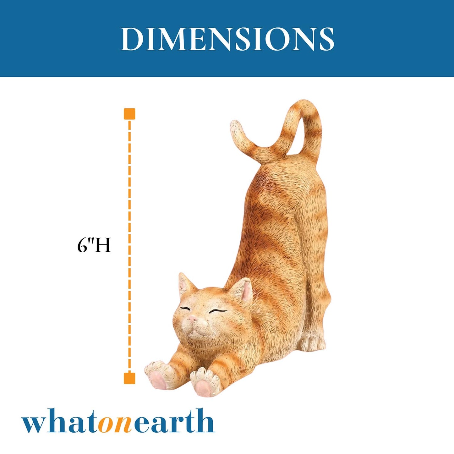 WHAT ON EARTH Cat Cell Phone Stand for Desk Cute Phone Holder for Desk Cat Desk Accessories for iPhone or Android, Black Cat