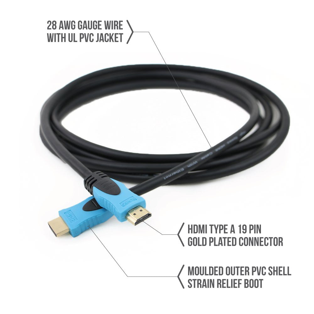 Buhbo High Speed HDMI 2.0 Cable (25 Feet) for 4K Ultra HD
