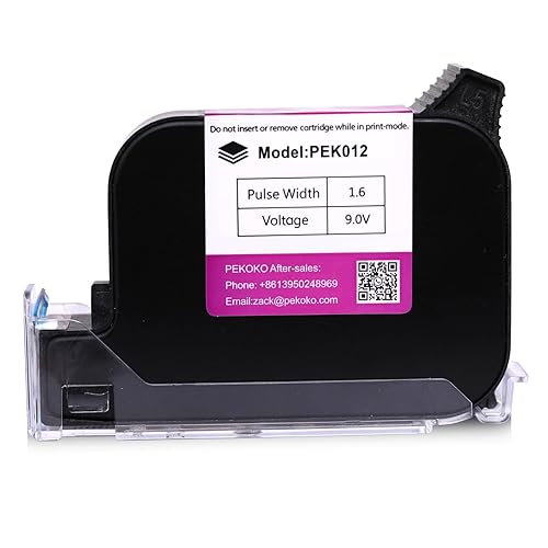 PKEOKO Black Original Solvent Quick Drying Ink Cartridge for MD1 Desktop Inkjet Printer
