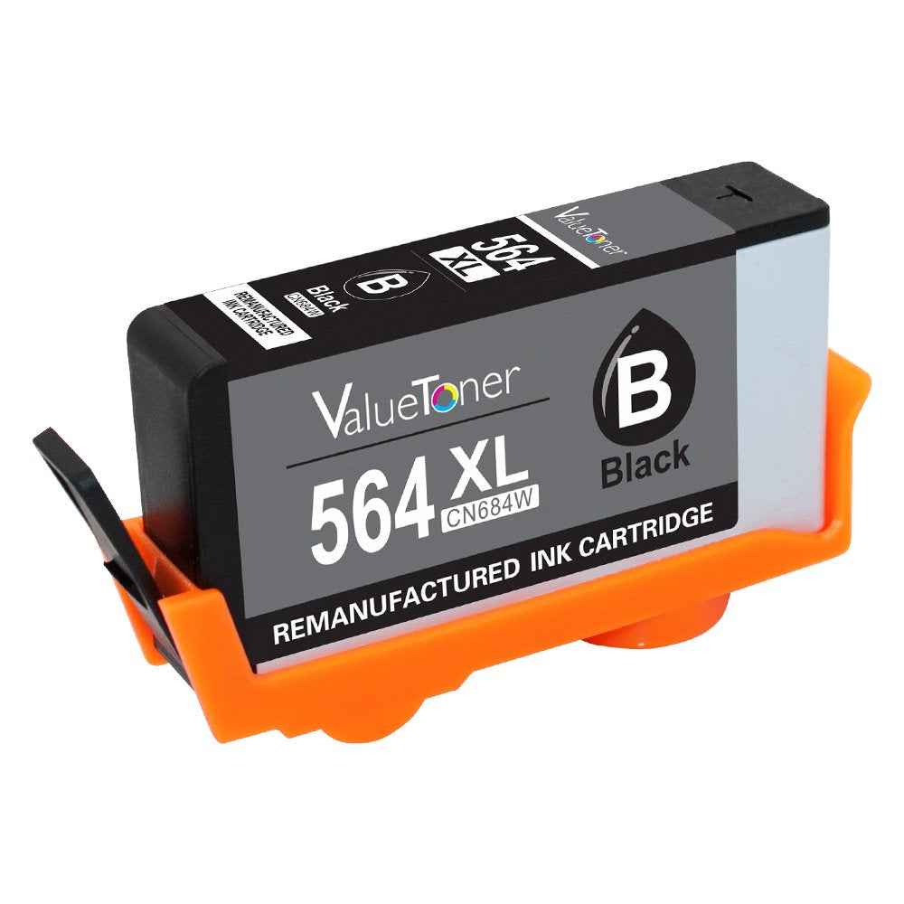 Valuetoner Remanufactured Ink Cartridges for 564 564XL (Black, Cyan, Magenta, Yellow, Photo Black) 5 Pack for Officejet 4620, Photosmart 7510 5520