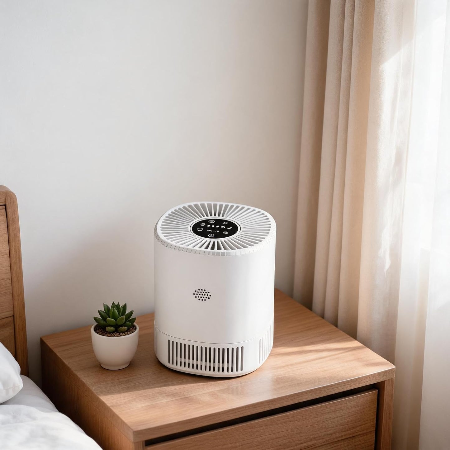 Air Purifier for Home Room Up to 1000Ft², HEPA Air Purifier with Washable Double-Sided Filters