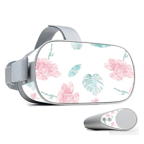 MightySkins Skin Compatible with Oculus Go Mobile VR - Paper Flowers | Protective, Durable, and Unique Vinyl Decal wrap Cover | Easy to Apply, Remove