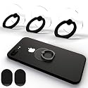 Transparent Phone Ring Holder Grip Tomorotec 360 Degree Free Rotation, Clear Cell Phone Finger Ring Kick-Stand Compatible with iPhone 14 13 12 X Plus
