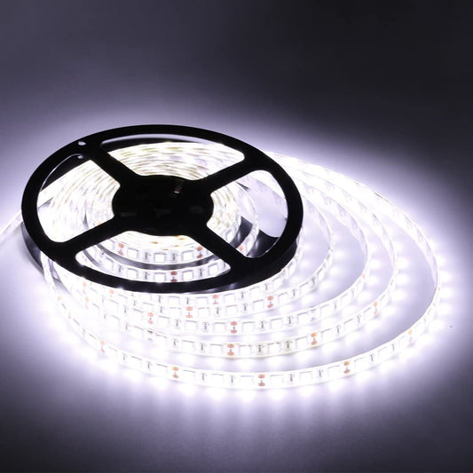 Foxdam Flexible LED Strip Lights,600 Units LEDs,LED Strips,Waterproof,12 Volt LED Light Strips, Pack of 16.4ft/5m,for