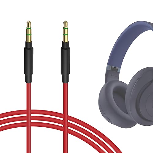 GEEKRIA Audio Cable Compatible with Beats Studio Pro/3/2, Solo 4/3/2, Mixr, Pro Headphones, 1/8" (3.5mm) to 3.5mm Aux Replacement Stereo Cord (4…