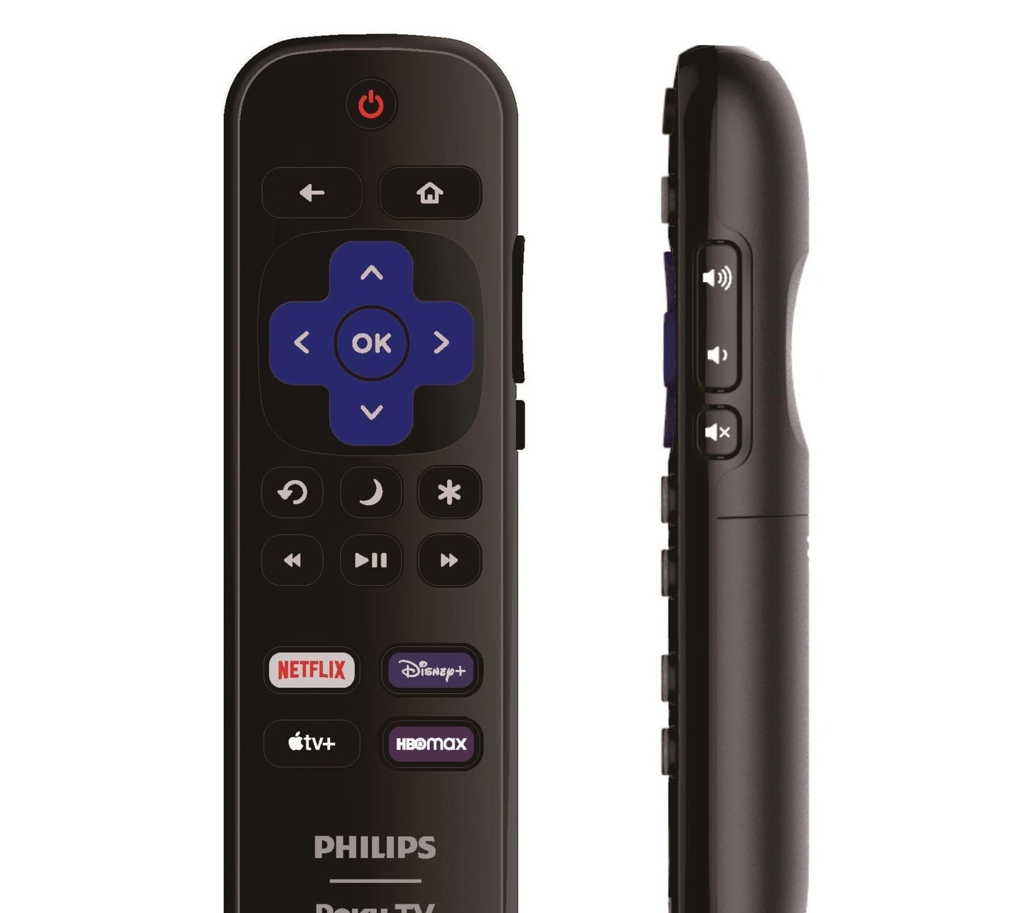 Replacement Remote Control Compatible with All Philips Roku TV Smart TVs?Only Works with Philips Roku TV, Not for Roku Stick and Roku Box?