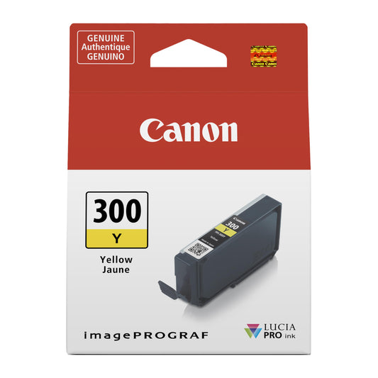 Canon PFI-300 Genuine Yellow Ink Tank, Compatible with ImagePROGRAF PRO-300 Printers