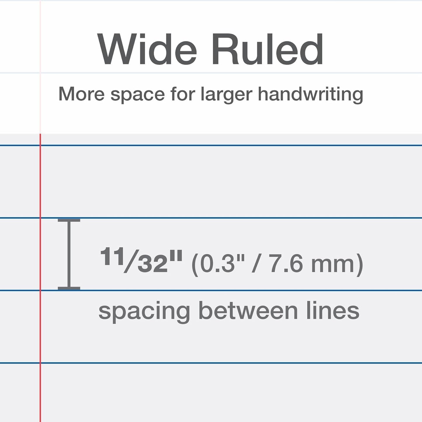 Oxford Reinforced Filler Paper, 8 x 10.5 Inch, Wide Rule, 3 Hole Punched, Lined Loose Leaf Paper for Ring Binders, 500 Sheets, White (1002098)