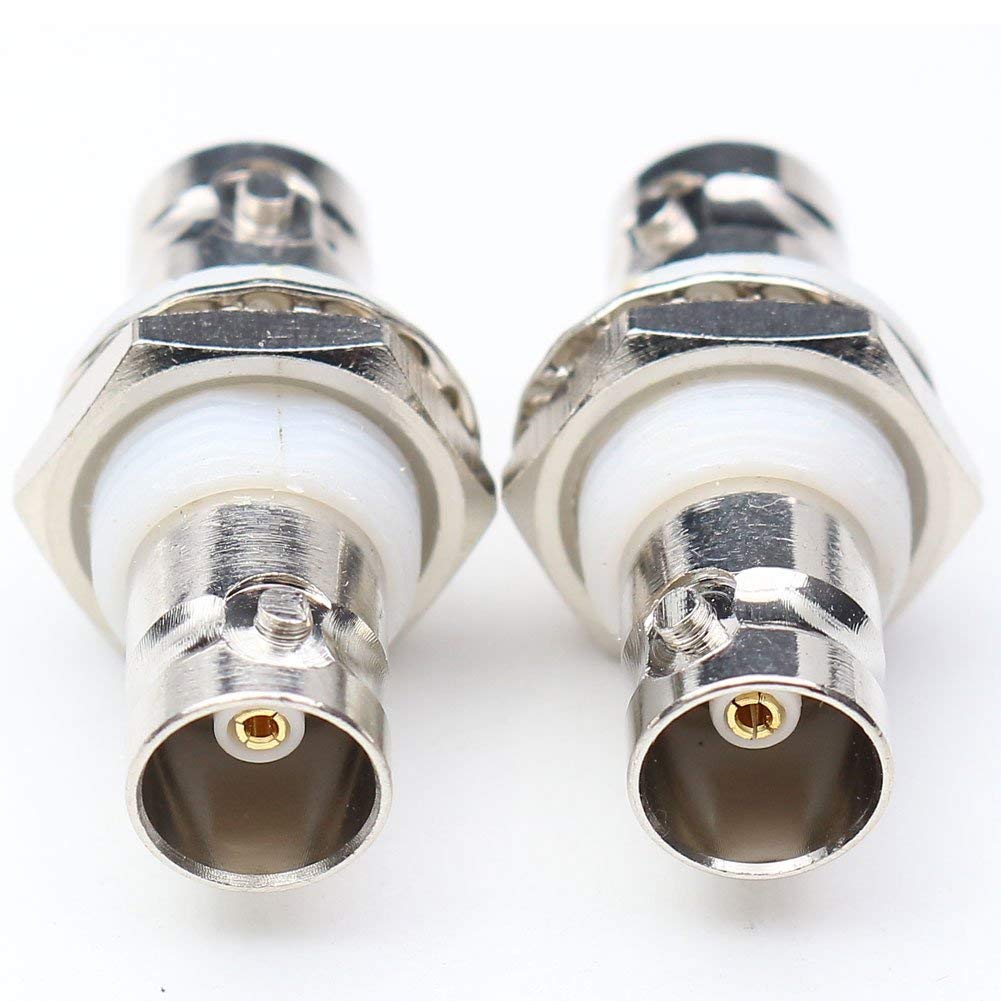 ANHAN BNC Female Bulkhead Connectors - BNC Coax Extension Cable Adapters for CCTV Camera Security System (10 Packs)
