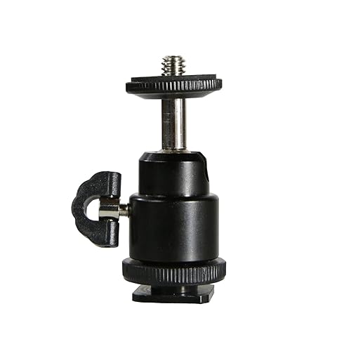 PhotoTrust All Metal 360 Degree Swivel Mini Tripod Ball Head with 1/4" Screw Thread Base Compatible with Canon, Nikon, Pentax, Panasonic, Sony