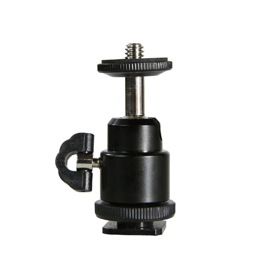 PhotoTrust All Metal 360 Degree Swivel Mini Tripod Ball Head with 1/4" Screw Thread Base Compatible with Canon, Nikon, Pentax, Panasonic, Sony
