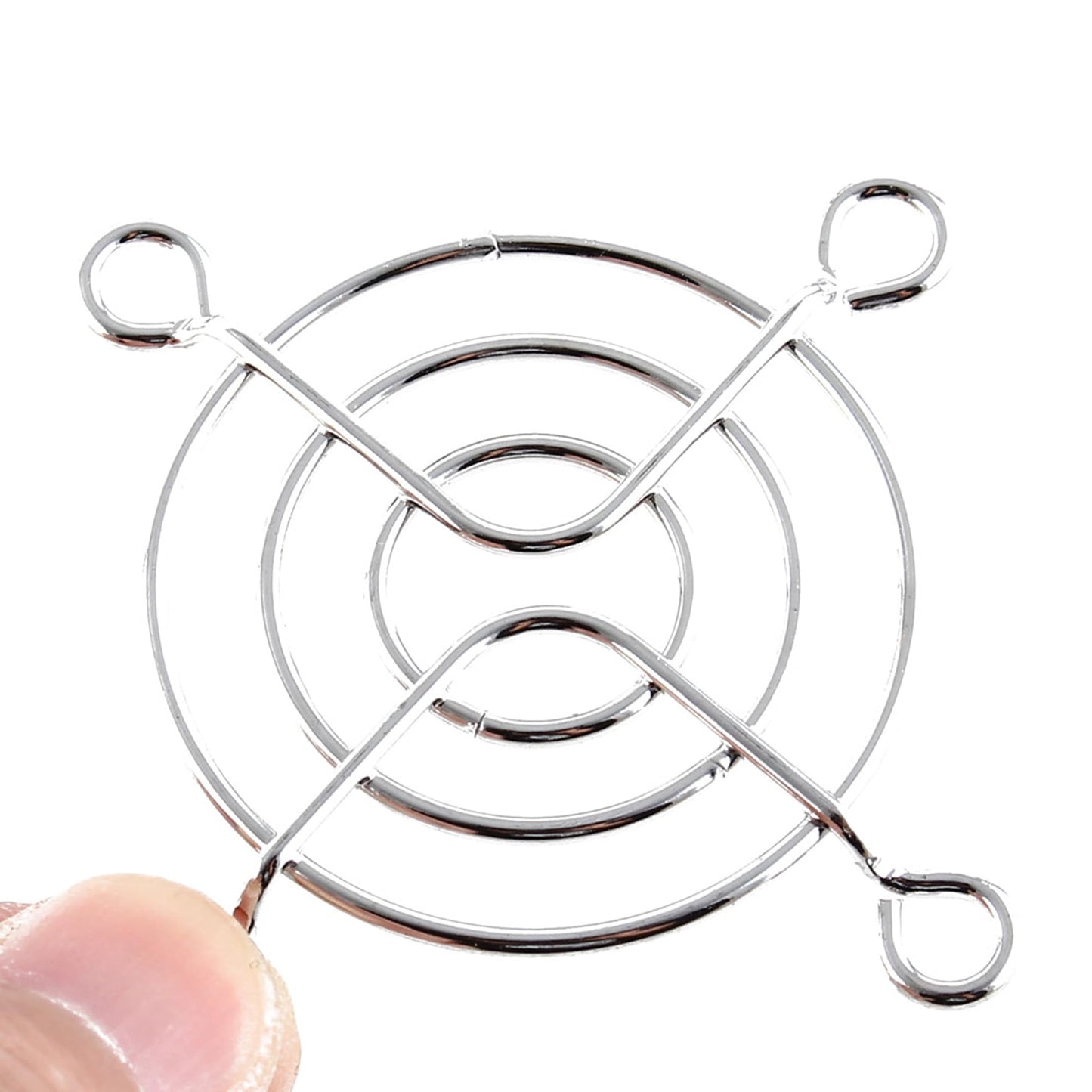 uxcell 5pcs Silver Fan Grill Metal Household Grill Protector Finger Guard for 50mm Case Fan