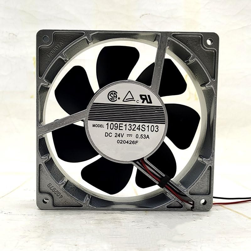 109E1324S103 DC 24V 0.53A 127x127x38mm Airflow Cooling Fan