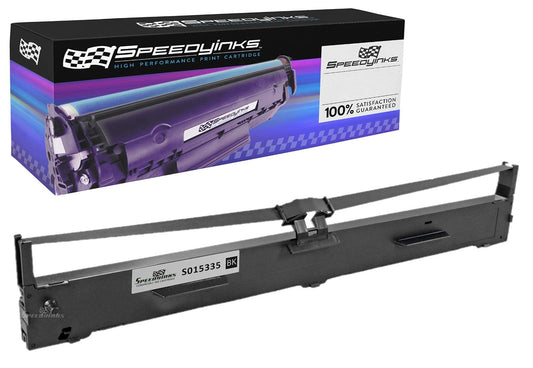 SPEEDYINKS Compatible Printer Ribbon Cartridge Replacement for Epson S015335 (Black) Compatible with Epson FX FX-2190, FX-2175, FX-2190N, FX-2190II