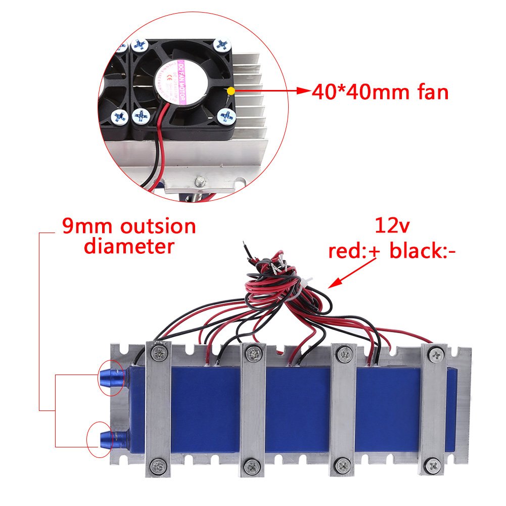 Peltier Module DIY Thermoelectric Cooler Refrigeration Air Cooling Device 4-Chip TEC1-12706 12V 288W Peltier Cooler Semiconductor Water Chiller TEC