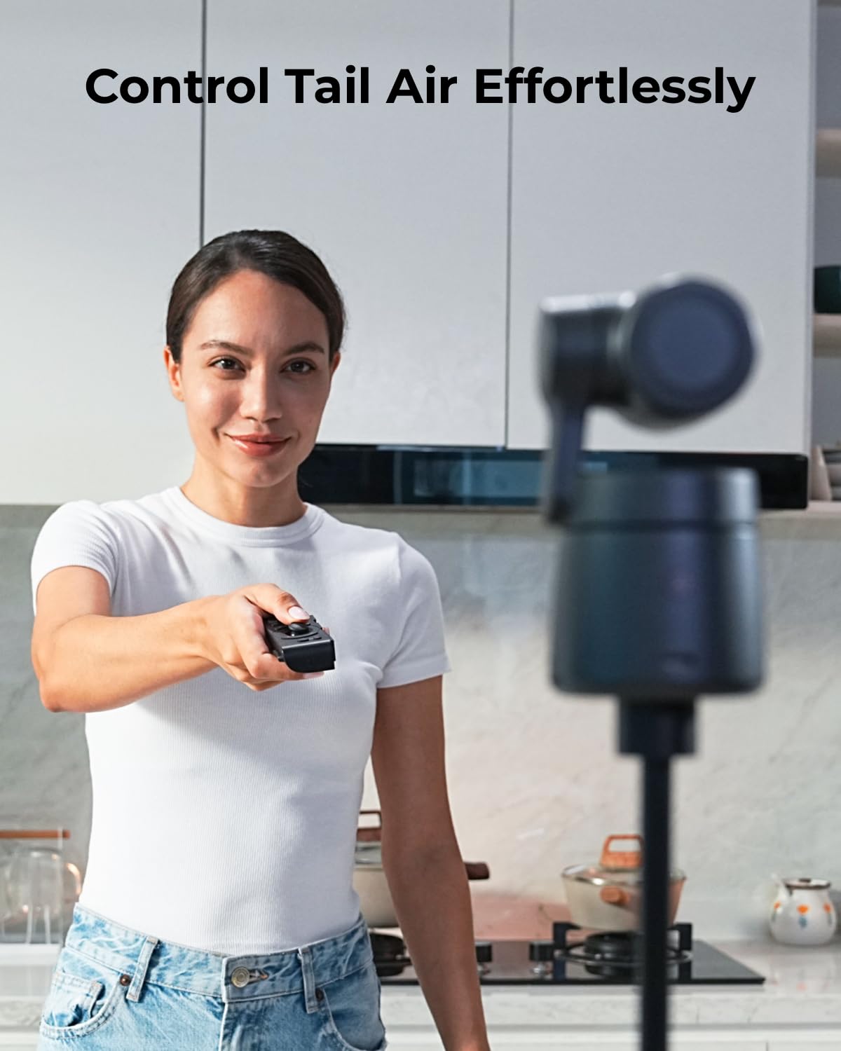 OBSBOT Tail Series Smart Remote Controller, PTZ Control via Gimbal Button or Wrist Movements, Bluetooth Wirelessly Connect up to 3 OBSBOT Tail 2/Air