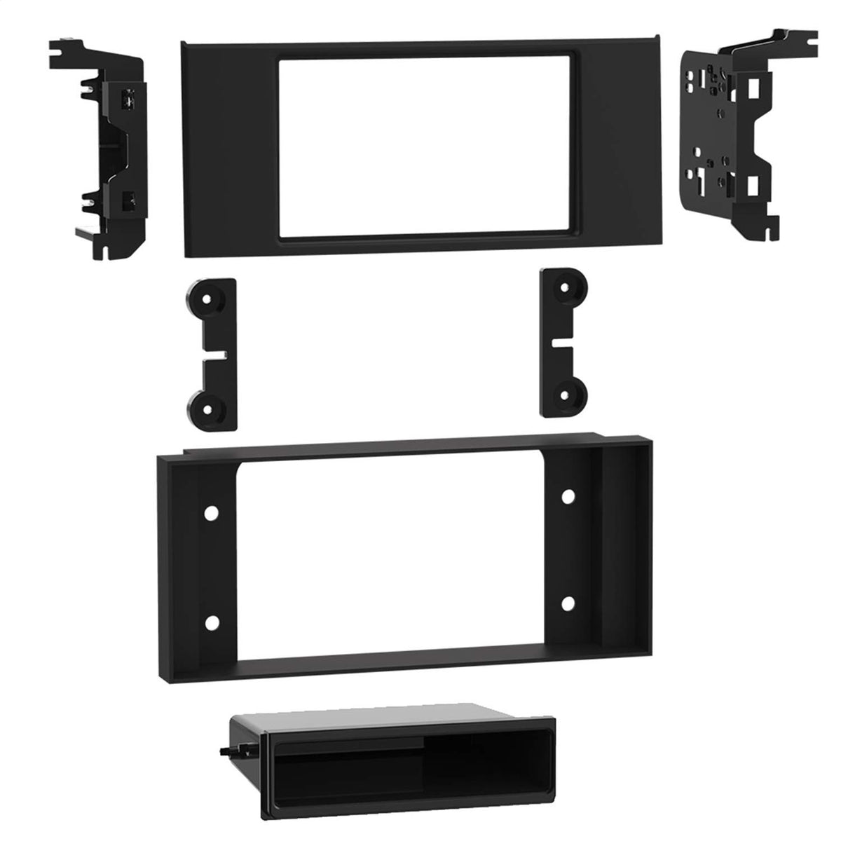 Metra 18-99-9402B Single/Double DIN Radio Dash Kit Compatible with Select 2003-2012 SUVs