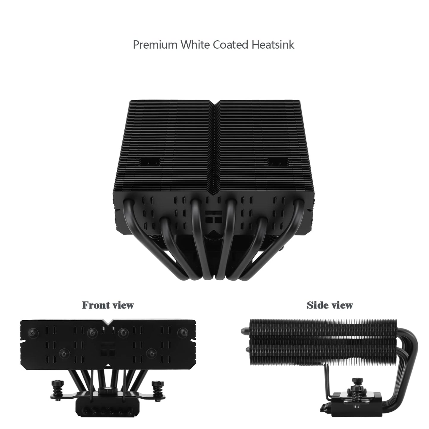 Thermalright SI-100 Black CPU Air Cooler, 6×6mm Heat Pipes, TL-E12B PWM Quiet Fan CPU Cooler with S-FDB V2.0 Bearing, AGHP 3.0 Technology, for AMD AM4