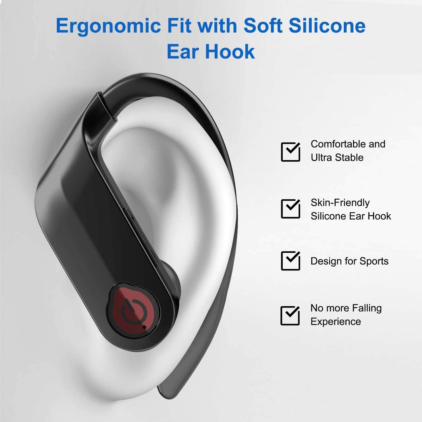 Bicboz Wireless Earbuds Bluetooth 5.0 Headphones, Deep Bass Stereo Sound Bluetooth Earbuds, Truly Wireless in-Ear Earphones with Noise-Cancelling…