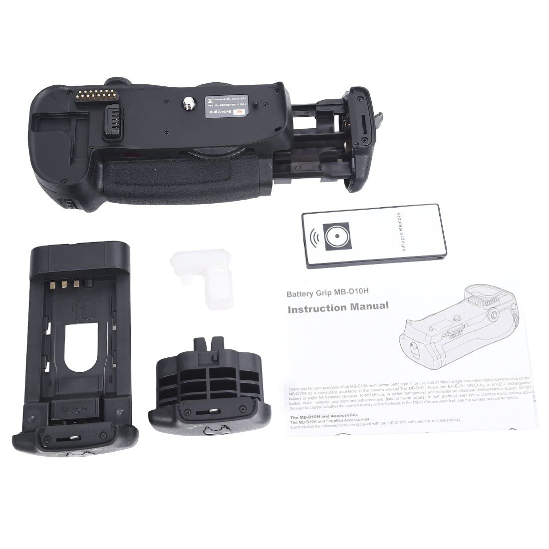 DSTE Pro IR Remote MB-D10 Vertical Battery Grip + 2X EN-EL3E Battery Compatible with Nikon D300 D300S D700 D900 SLR Digital Camera