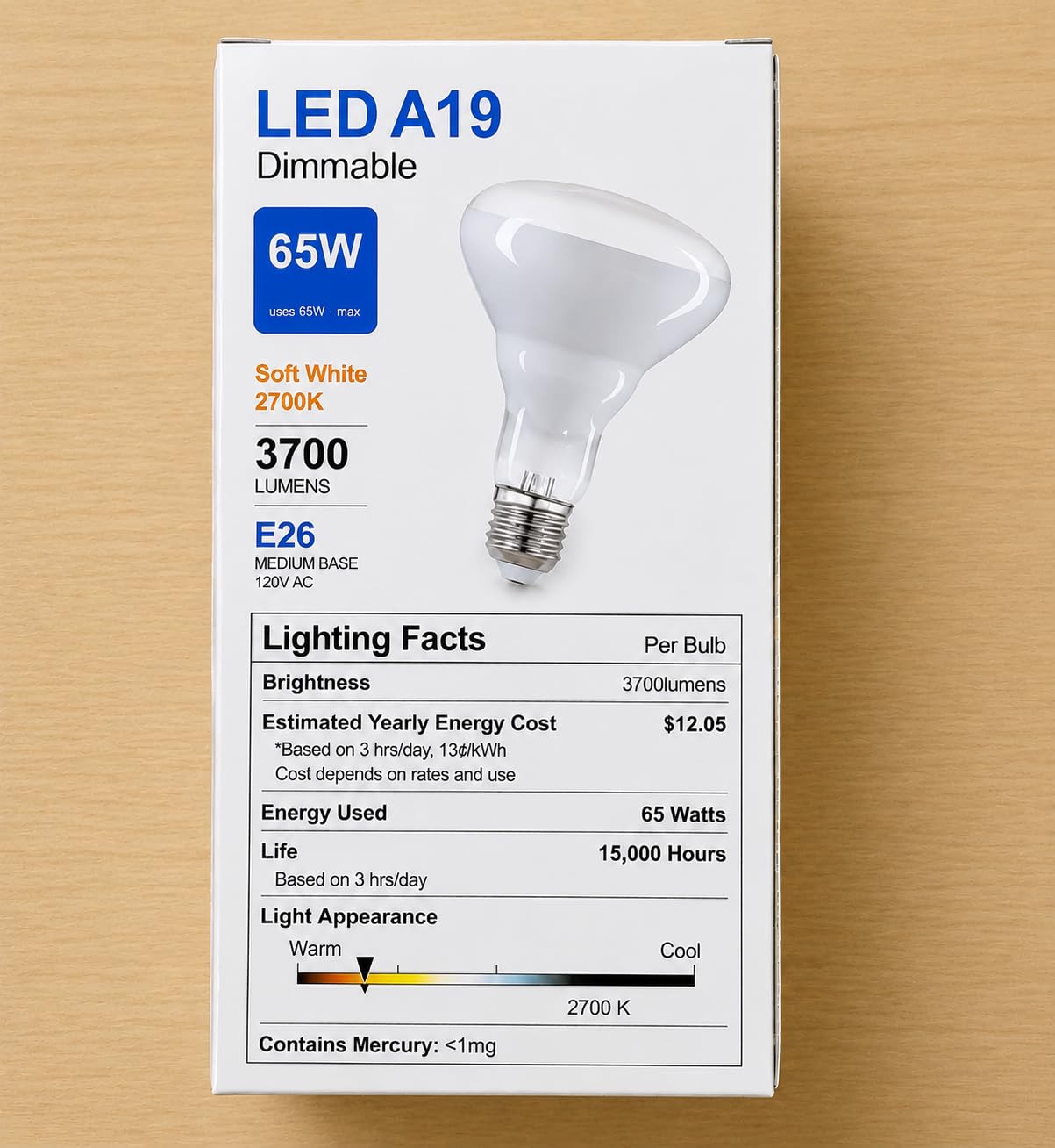 FMLAD BR30 65W Flood Incandescent Light Bulbs E26 Base (2-Pack)