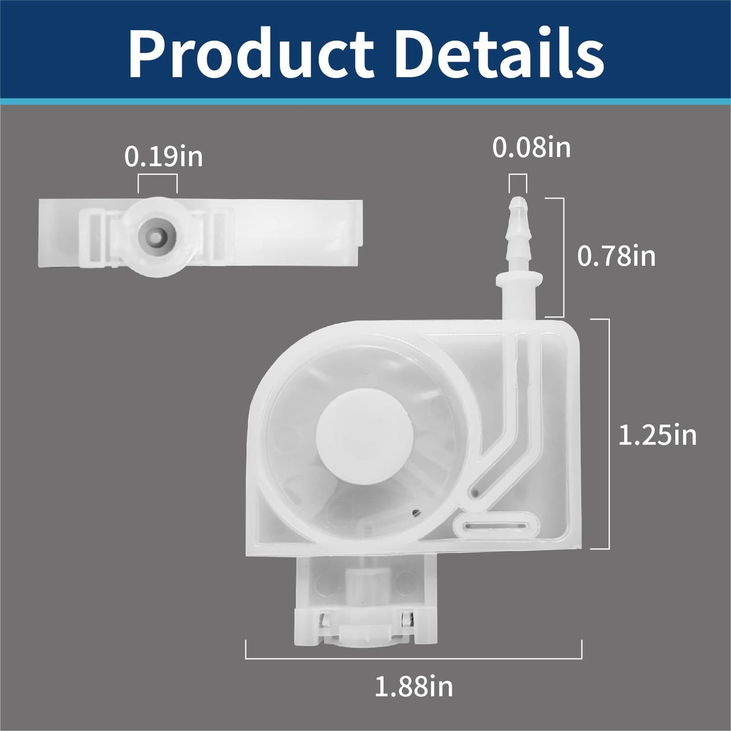 AMOILS 6pcs Printer Ink Damper for Epson, Compatible with 4880c 9800 7880c 7800 4800, Dx5 XP600 TX800 4720 186000 158000 160010 187000