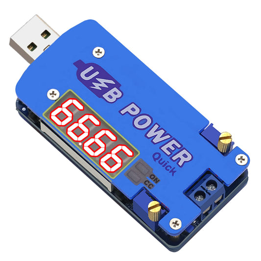 CenryKay Adjustable USB Buck Boost Voltage Converter, 15W DC-DC 0.5-30V Step Up/Down Module Support Fast-Charge of QC 2.0, QC 3.0, FCP, SCP, AFC