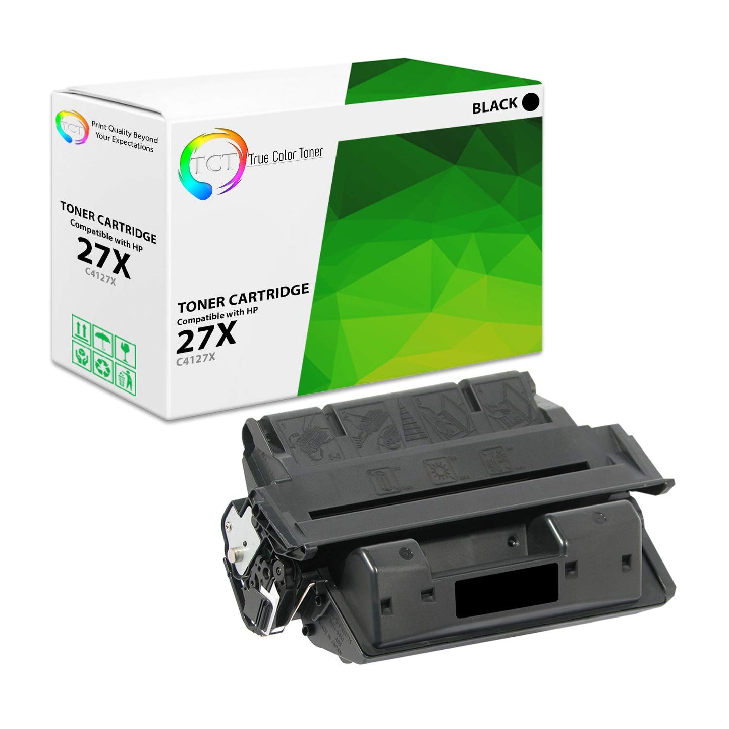 TCT 27X Toner Cartridge - Compatible Replacement for HP 27X C4127X Black High Yield Works with HP LaserJet 4000 4000N 4000SE 4000T 4000TN 4050 4050N