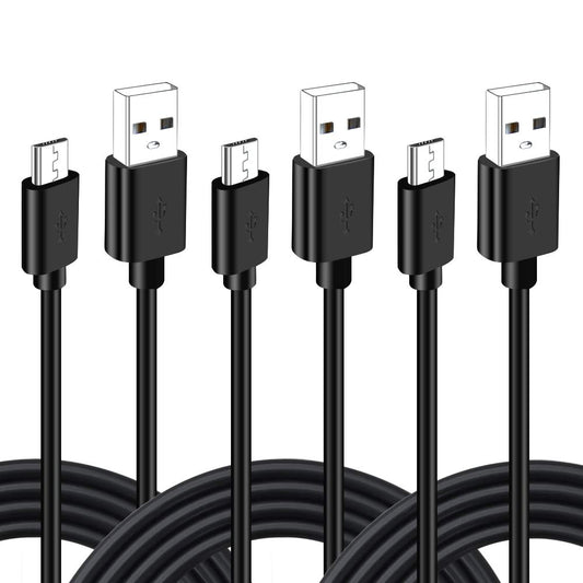 SIOCEN 3Pack 10FT PS4 Charger Cord for Xbox One Controller,PS4 Charging Cable,Micro USB Cable for Xbox One S/X Slim Elite Controller,PlayStation 4
