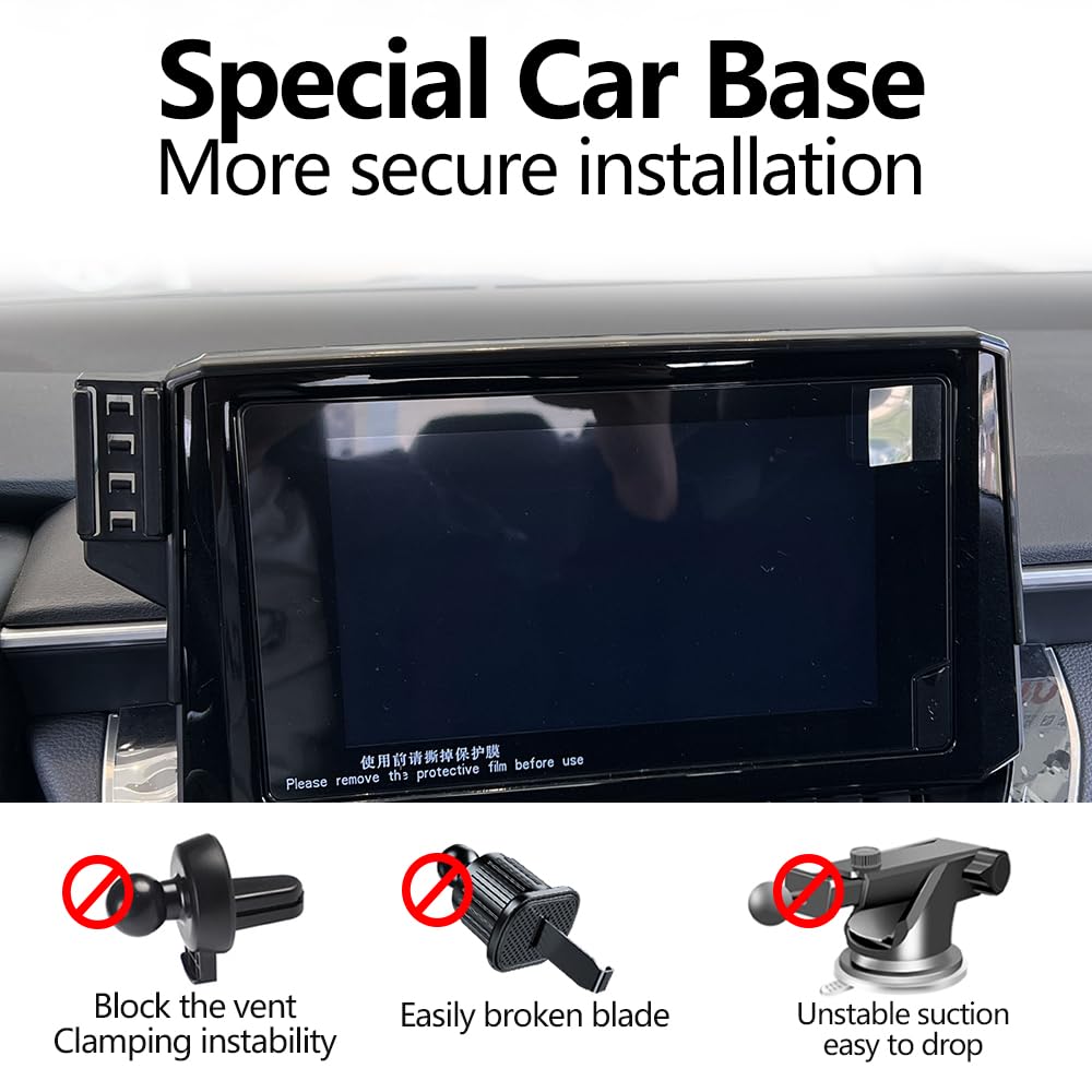 JIEZMO Car Magnetic Phone Mount for Toyota Corolla 2020-2026 and Corolla Cross 2022-2025 [Only for 8-inch Touch Screen] Auto Interior Accessories
