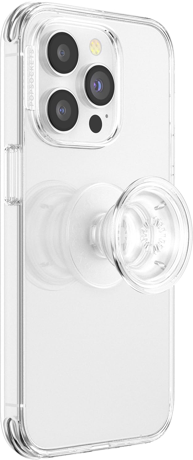 PopSockets Adhesive Phone Grip, Holder, Phone Stand - Clear
