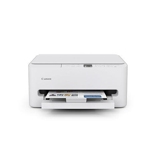 Canon PIXMA TS6520 Wireless Color Inkjet Printer Duplex Printing, White - Home Printer with Copier/Scanner, 1.42” OLED Display, Intuitive Control