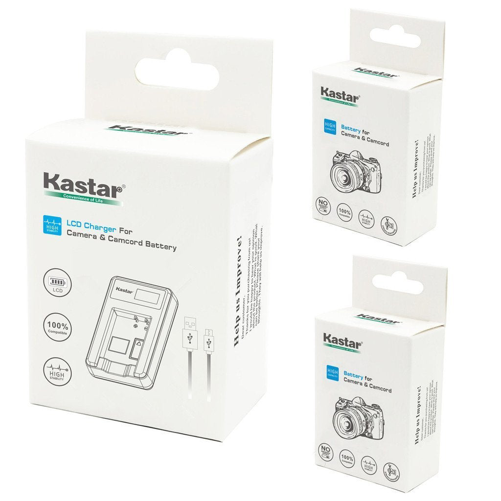 Kastar Battery X2 + LCD Slim USB Charger Replacement for Sony NP-F570 NP-F550 NP-F330 and CCD-RV100 RV200 SC5 SC9 TR1 TR215 TR940 TR917 Camera, CN-126