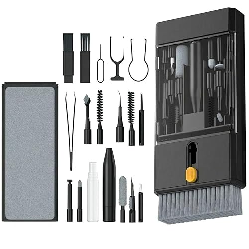 Lanrxs 22 in 1 Precision Cleaning Kit - Professional Electronic Device Cleaning Tools for Phone, airPods Headset, Keyboards, Cameras, Laptop & More