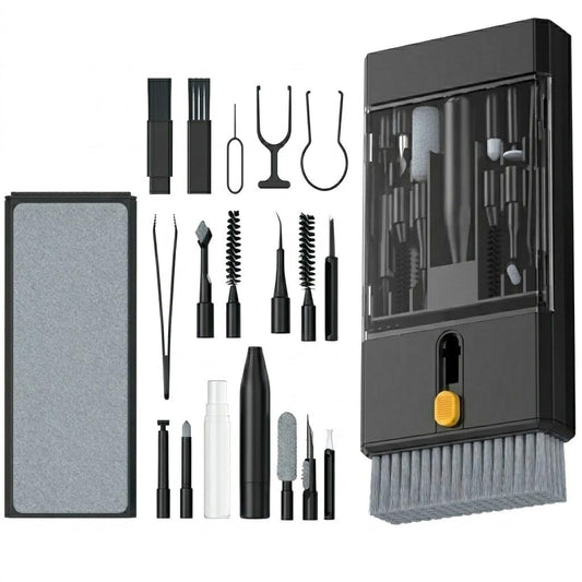 Lanrxs 22 in 1 Precision Cleaning Kit - Professional Electronic Device Cleaning Tools for Phone, airPods Headset, Keyboards, Cameras, Laptop & More