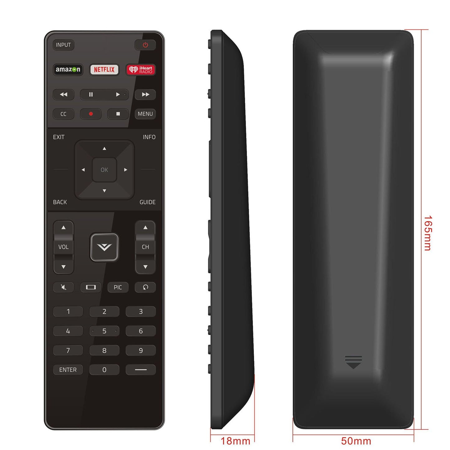 Vizio Xrt122 LED HDTV Remote Control for E Series E70-c3 E65-c3 E65x-c2 E60-c3 E55-c1 E55-c2 E50-c1 E48-c2 E43-c2 E40-c2 E40x-c2 E32h-c1 E32-c1