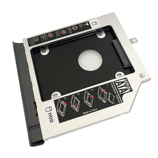 with Bezel Front Cover 2nd HDD SSD Hard Drive Optical Frame Caddy Tray for Lenovo ideapad 320 330 520 with Bezel Front Panel Faceplate Metal Bracket