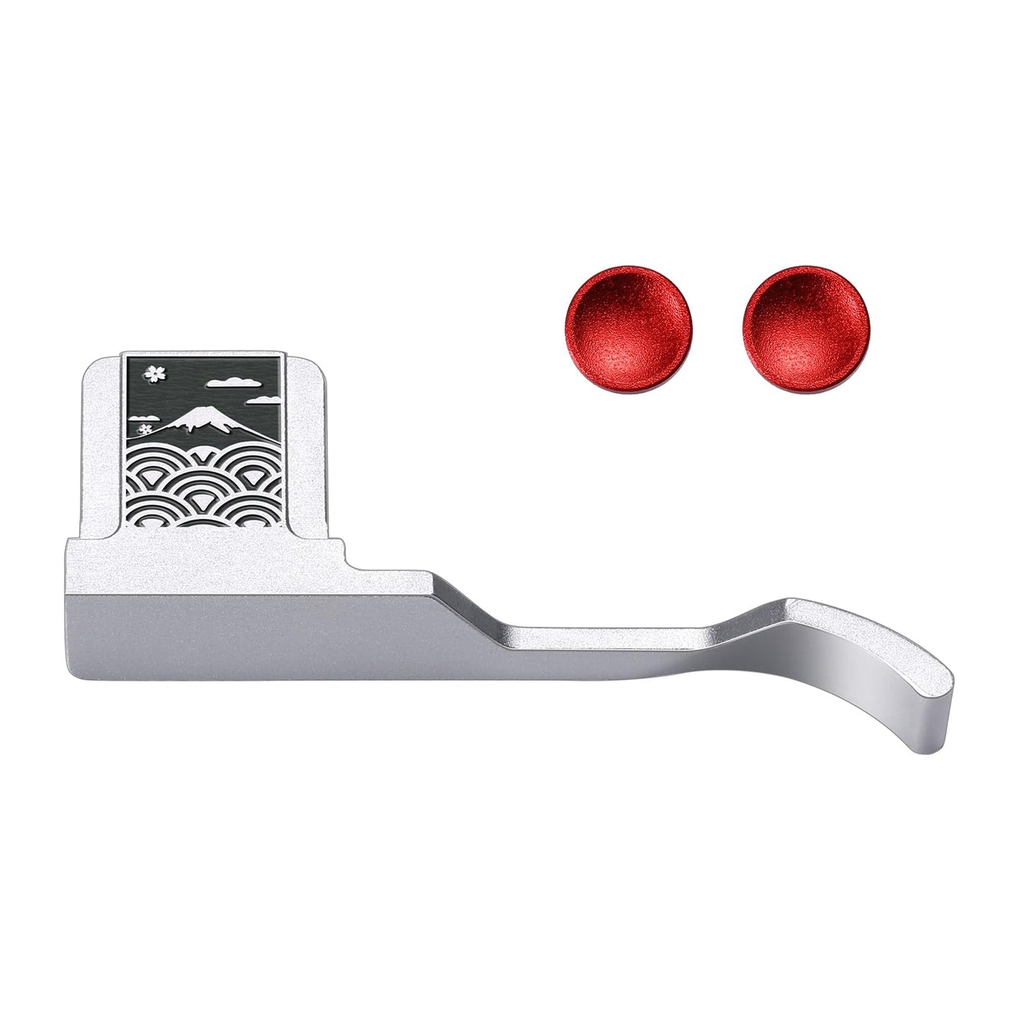 Metal Thumb Grip with Hot Shoe Cover for Fujifilm X100V/X100VI Sea of Clouds Pattern Camera Hot Shoe Thumb Hand Grip (Sea of Clouds)