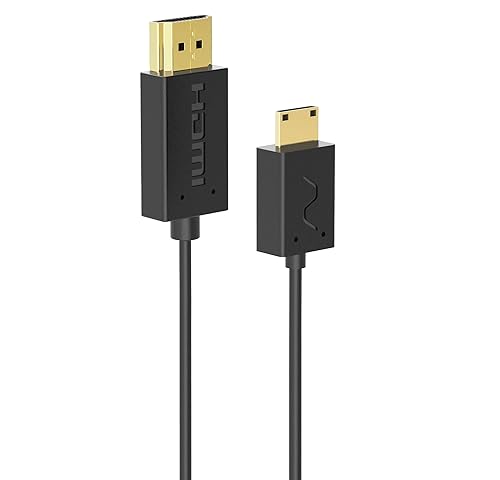 Nanosecond Super Extreme Thin High Speed Mini HDMI Cable (2.6 ft / 0.8 m) - World's thinnest and Most Flexible Mini HDMI Cable
