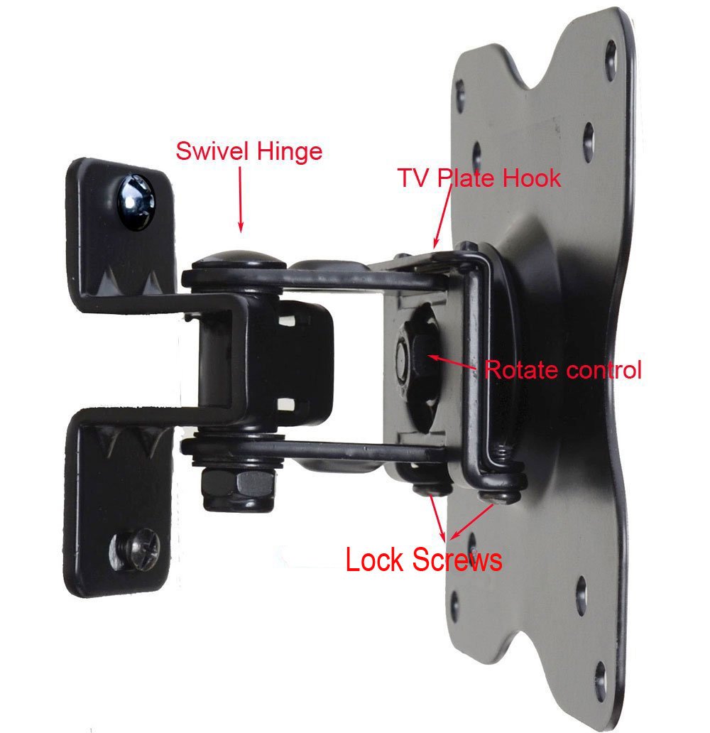 VideoSecu LCD Monitor Flat Panel Screen Wall Mount for LG 19 22 23 24 26 27 inch with VESA75/100 M85