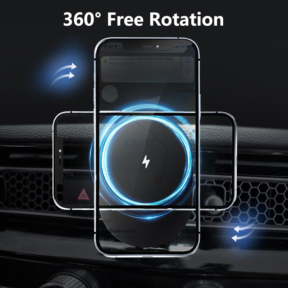 ZChan Wireless Car Charger for Honda Civic 2026-2022(NOT CRV/Accord),Customized Wireless Charger Pad with Auto-Clamping,15W Qi Fast Charging Pad,Car