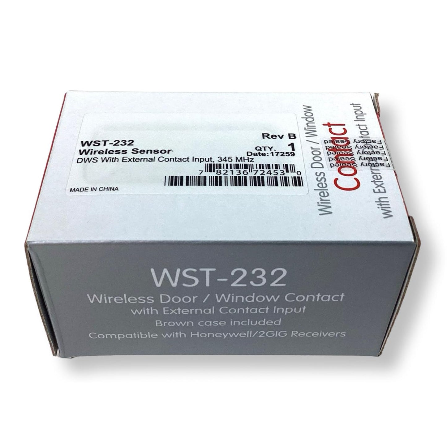 Ecolink WST-232 Wireless Door Window Sensor with External Input, Honeywell 2GIG 345MHz Compatible