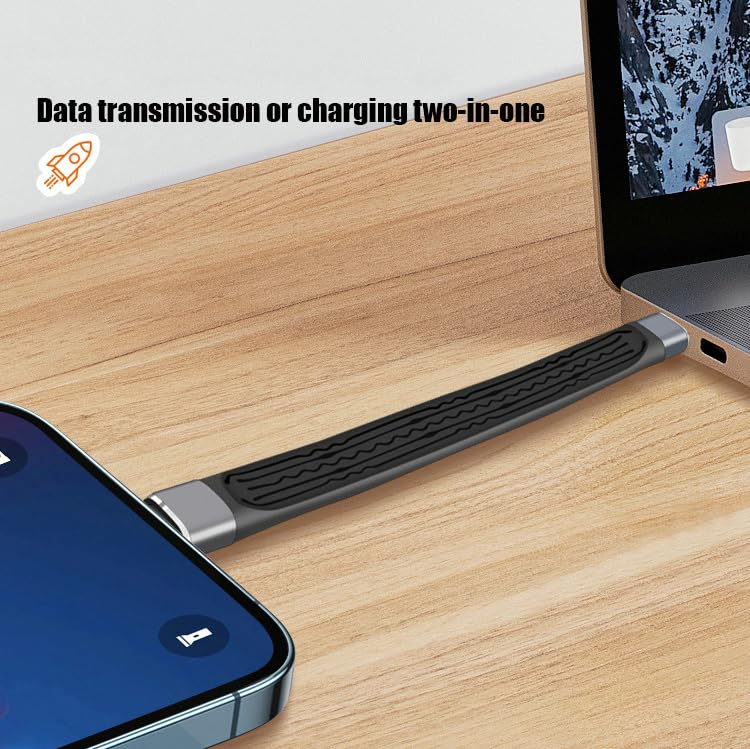 Short USB3.1 Cable [13cm 5 inch] Compatible with Apple MFi Certified iPhone Cable 30W Fast Charging for iPhone 14/I4 Pro/14 Pro Max/13 12 Pro Max/11