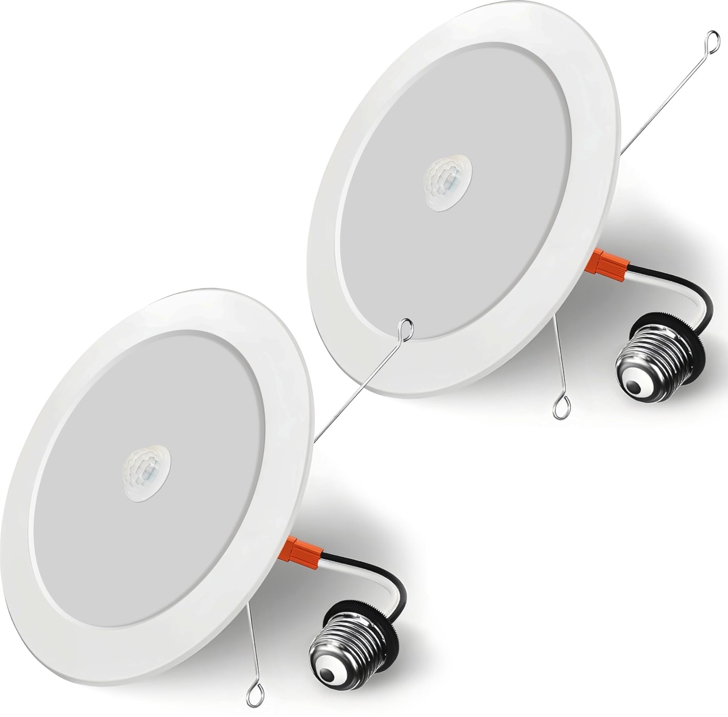 seami Motion Sensor Downlight, Dusk to Dawn Security 6 Inch Led Recessed Night Lights,17W Equivalent 100W 5800K Daylight, Indoor Motion Activation