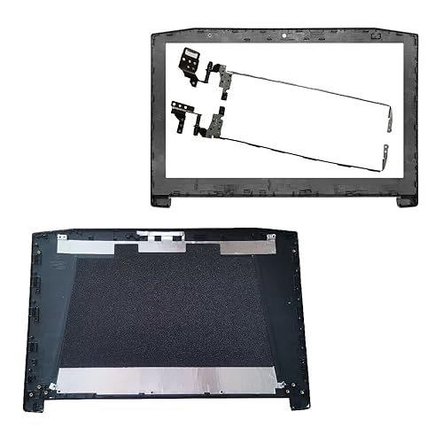 Laptop Replacement Case Compatible for Acer Predator Helios G3-571 G3-572 PH315-51 Black LCD Top Back Cover and Front Bezel Cover Case and Hinges