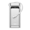 TALIX 10000mAh Portable Charger, 3-Port USB-C Power Bank, 100W Max Fast Charging Battery Pack with Built-in Cables for iPhone 17/16/15 Pro